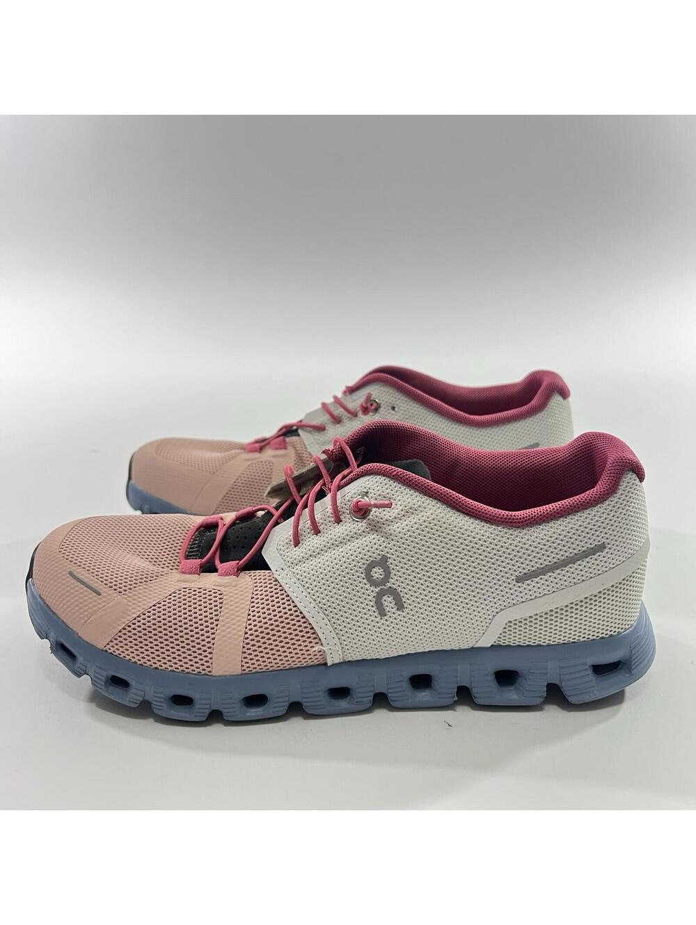 On Running Cloud 6 Women's Size 8 US Salmon, White , Raspberry Running Shoes
